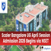 Scaler Bangalore UG April Session Admission 2026 Begins via NSET; Apply By  April 10 @scaler.com